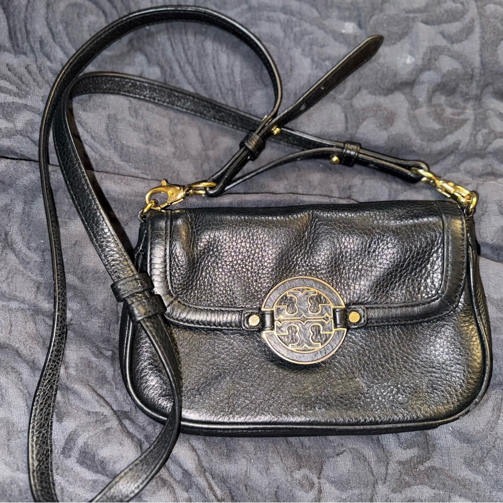 Tory Burch Black Leather Crossbody Bag